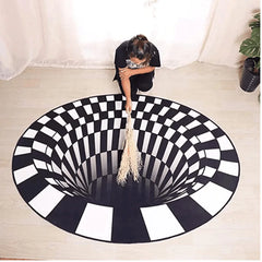 3D Vortex Illusion Rug